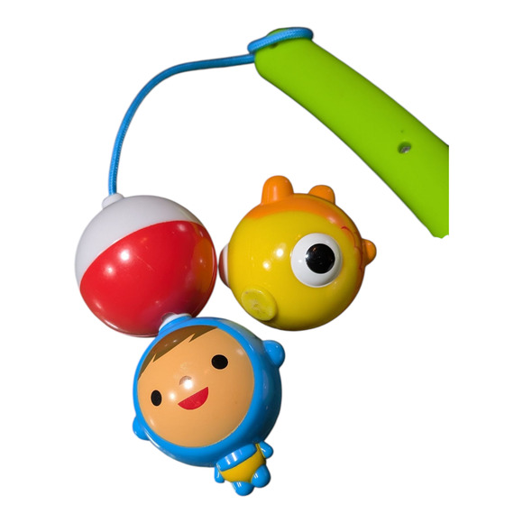 Munchkin Fishin' Magnetic Rod 2 Under Water Character Bobbers Bath Toy 24M+ used - Picture 3 of 5